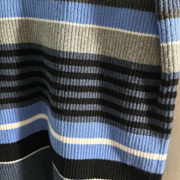 Karen Scott Petites Stripped Ribbed Sweater - Picture 2 of 5